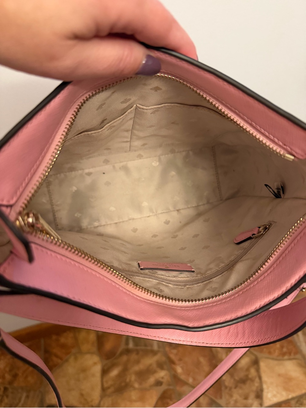 Kate Spade Perry Pink Swing Pack Leather Crossbody Bag - Picture 8 of 10